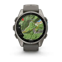 Load image into Gallery viewer, Garmin fenix 9 - 43mm - Titanium with Pebble Gray Silicone Band