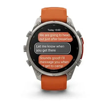 Load image into Gallery viewer, Garmin fenix 9 Pro InReach - 47mm - Titanium with Autumn Orange/Spark Orange Silicone Band