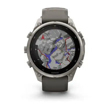 Load image into Gallery viewer, Garmin fenix 9 Pro Solar - 47mm - Titanium with Pebble Gray Silicone Band