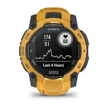 Load image into Gallery viewer, Garmin Instinct 3 – 50 mm, Solar Sunburst with sunburst/grey silicone band