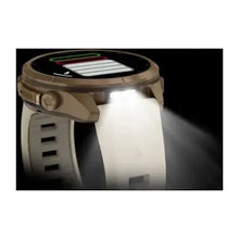 Load image into Gallery viewer, Garmin fenix 9 Pro- 43mm - Autumn Gold Titanium with Cream/French Gray Silicone Band