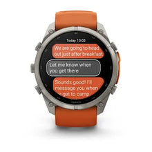 Load image into Gallery viewer, Garmin fenix 9 Pro InReach - 51mm - Titanium with Autumn Orange/Spark Orange Silicone Band