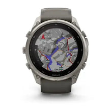 Load image into Gallery viewer, Garmin fenix 9 Pro Solar - 51mm - Titanium with Pebble Gray Silicone Band