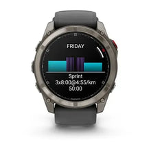 Load image into Gallery viewer, Garmin fenix 8 Pro - 51mm AMOLED Sapphire Titanium with Graphite/black silicone band