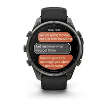 Load image into Gallery viewer, Garmin fenix 9 Pro InReach - 47mm - Carbon Gray DLC Titanium with Black/Pebble Gray Silicone Band