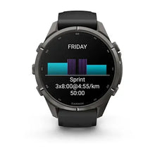 Load image into Gallery viewer, Garmin fenix 9 Pro - 43mm - Carbon Gray DLC Titanium with Black/Pebble Gray Silicone Band