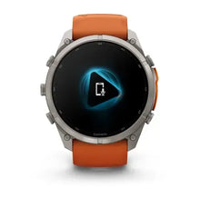 Load image into Gallery viewer, Garmin fenix 9 Pro InReach - 51mm - Titanium with Autumn Orange/Spark Orange Silicone Band