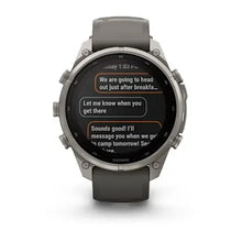 Load image into Gallery viewer, Garmin fenix 9 Pro Solar InReach - 47mm - Titanium with Pebble Gray Silicone Band