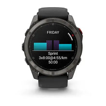 Load image into Gallery viewer, Garmin fenix 8 Pro - 51mm AMOLED Sapphire Carbon grey DLC titanium with black/pebble grey silicone band