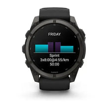 Load image into Gallery viewer, Garmin fenix 9 - 51mm - Carbon Gray DLC Titanium with Black Silicone Band