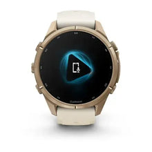 Load image into Gallery viewer, Garmin fenix 9 Pro InReach - 43mm - Autumn Gold Titanium with Cream/French Gray Silicone Band