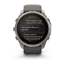 Load image into Gallery viewer, Garmin fenix 9 Pro Solar InReach - 51mm - Titanium with Pebble Gray Silicone Band