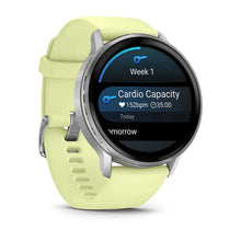 Load image into Gallery viewer, Garmin Venu 4 - 45mm - Silver with Citron Silicone band