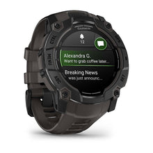 Load image into Gallery viewer, Garmin Instinct 3 - 50 mm AMOLED - Black w/ Charcoal Silicone Band