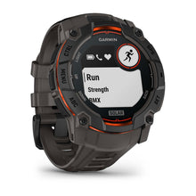 Load image into Gallery viewer, Garmin Instinct 3 - 50 mm Solar - Black w/ Charcoal Silicone Band