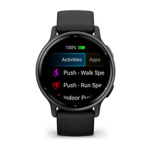 Load image into Gallery viewer, Garmin Vivoactive 5 - Slate Aluminum Bezel with Black Case and Silicone Band