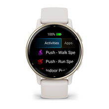 Load image into Gallery viewer, Garmin Vivoactive 5 - Cream Gold Aluminum Bezel with Ivory Case and Silicone Band