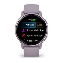Load image into Gallery viewer, Garmin Vivoactive 5 - Metallic Orchid Aluminum Bezel with Orchid Case and Silicone Band