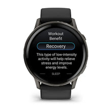 Load image into Gallery viewer, Garmin Venu 4 - 45mm - Slate with Black Silicone Band