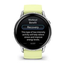 Load image into Gallery viewer, Garmin Venu 4 - 45mm - Silver with Citron Silicone band
