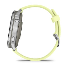 Load image into Gallery viewer, Garmin Venu 4 - 45mm - Silver with Citron Silicone band