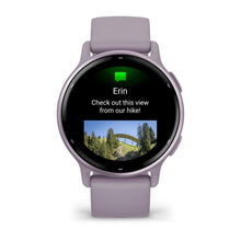 Load image into Gallery viewer, Garmin Vivoactive 5 - Metallic Orchid Aluminum Bezel with Orchid Case and Silicone Band