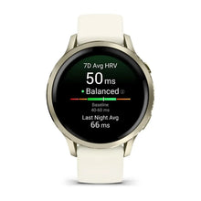 Load image into Gallery viewer, Garmin Venu 4 - 41mm - Lunar Gold with Bone Silicone Band