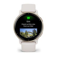 Load image into Gallery viewer, Garmin Vivoactive 5 - Cream Gold Aluminum Bezel with Ivory Case and Silicone Band