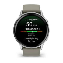 Load image into Gallery viewer, Garmin Venu 4 - 45mm - Silver with Silver Gray Silicone Band
